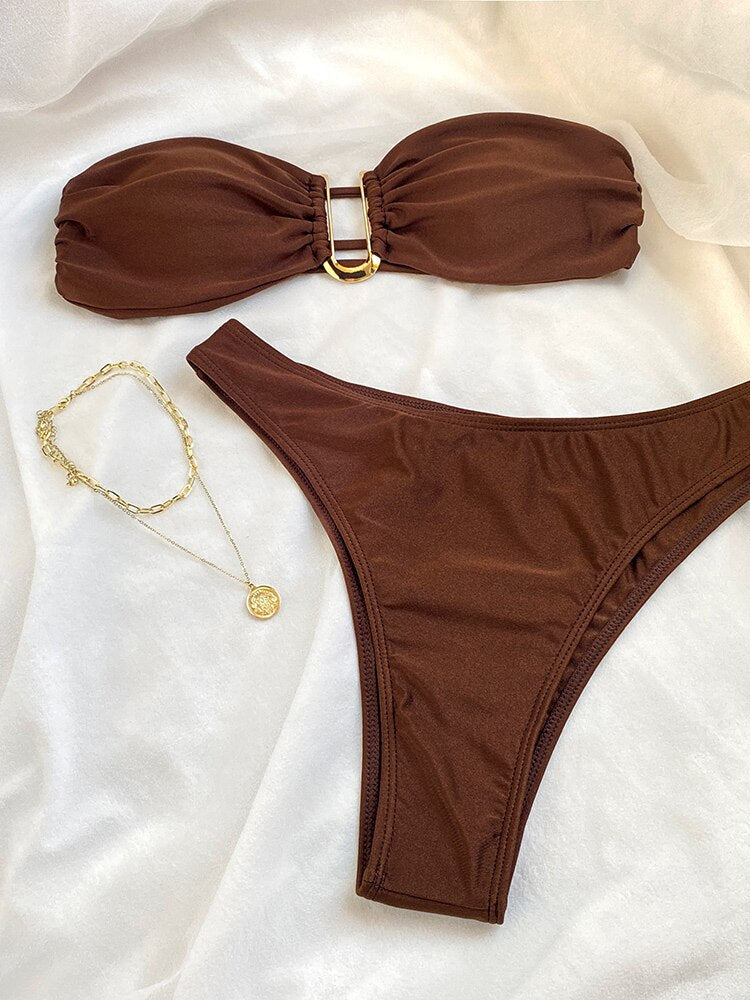 Clara High Waist Bikini Set